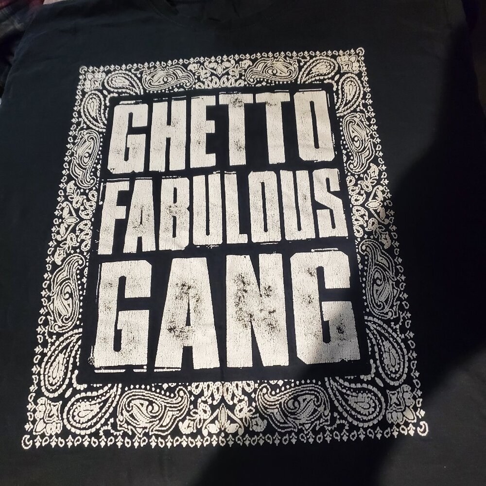 2xl bandana GFG rap tee t-shirt black short sleeves streetwear